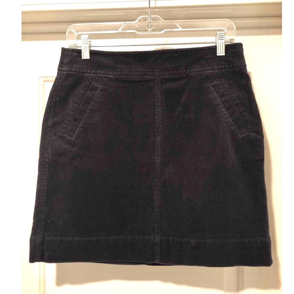 LOFT Corduroy Navy Mini Skirt
